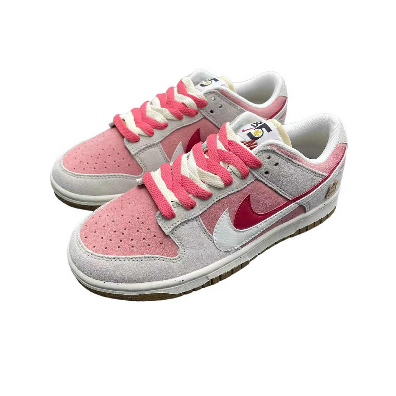 Nike Sb Dunk Low Se 85 Double Swoosh Grey Pink Rabbit Do9457 117 (2) - newkick.vip